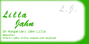 lilla jahn business card